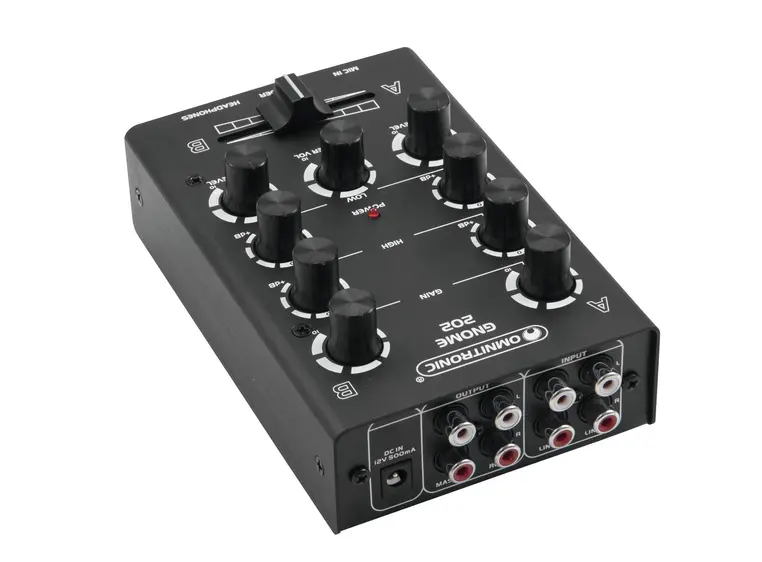 OMNITRONIC GNOME-202 Mini mixer black 
